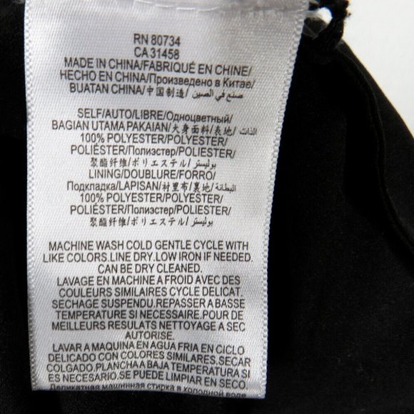 BCBGMAXAZRIA Black Cold Shoulder Floral Applique Dress - Picture 9 of 9